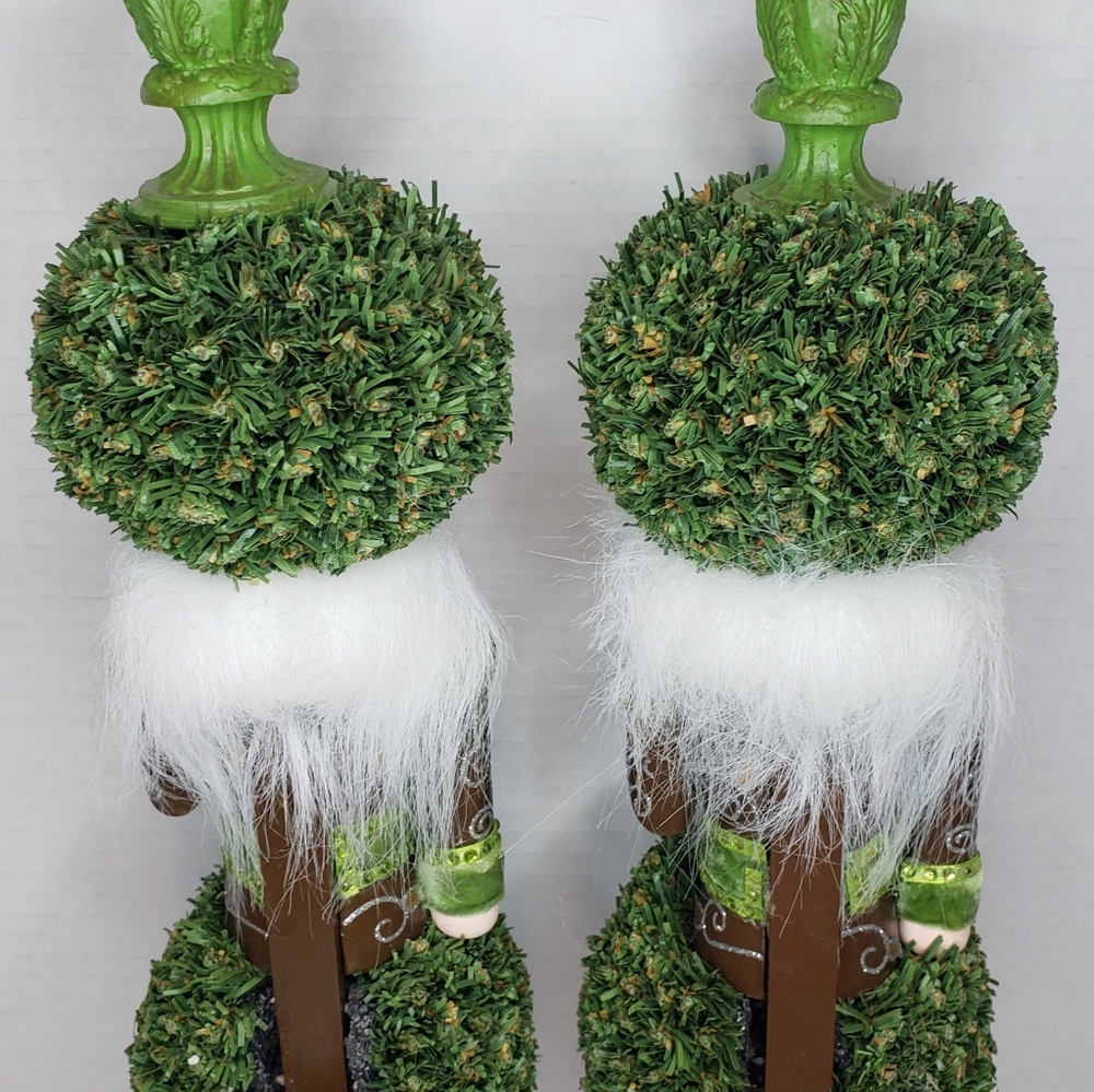 Nutcracker Topiary Set Of 2 - Picture 7 of 7